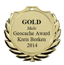 GOLD (Multi) - Geocaching Award Kreis Borken 2014 GOLD (Multi) - Geocaching Award Kreis Borken 2014